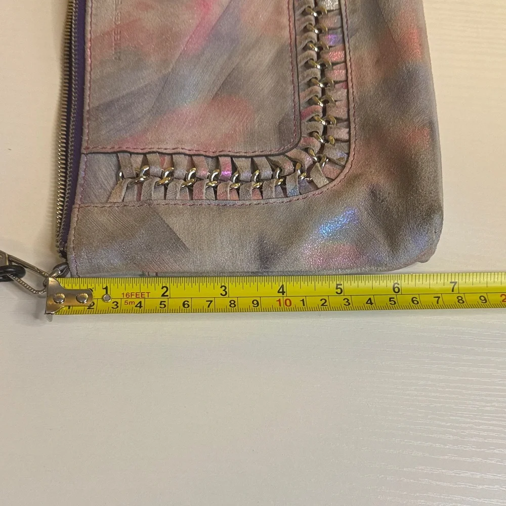 Aimee Kestenberg suede rainbow brushed print Crossbody Bag